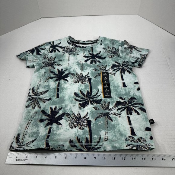 Art Class Boy's Size Small 6-7 Tee Shirt Short Sleeve Palm Trees Green New - Picture 11 of 13